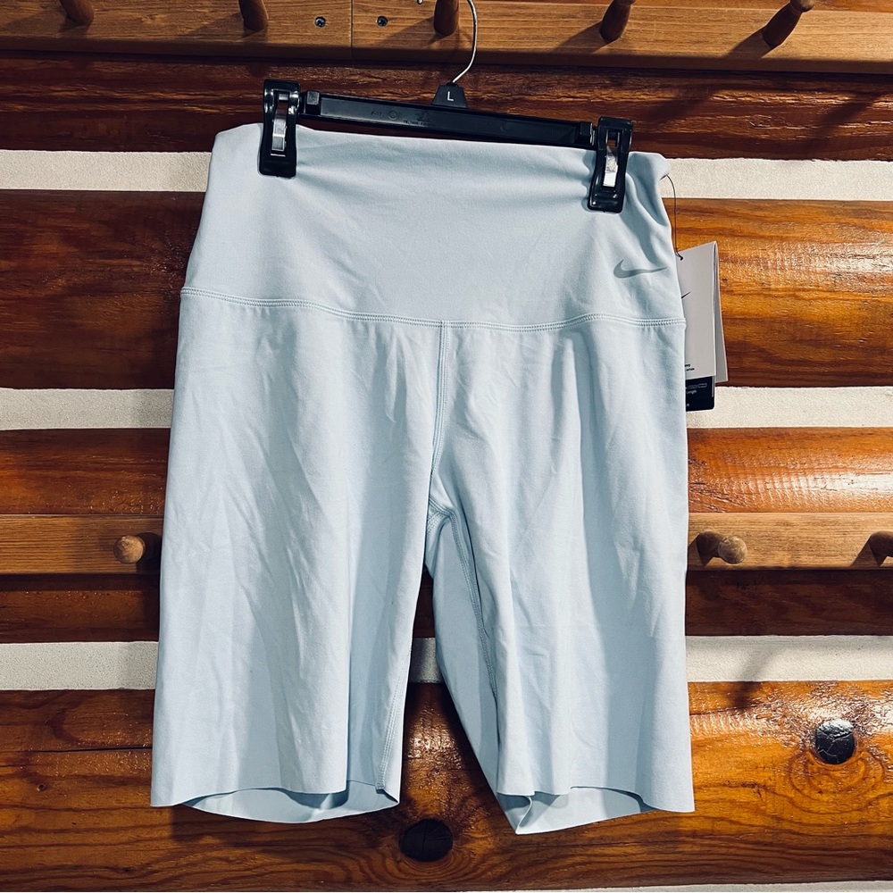 Nike‎ Women's Light Blue Bike Shorts Medium